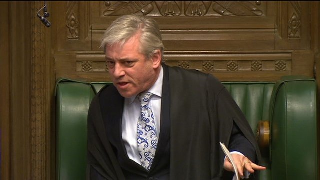 Speaker John Bercow urges an end to ‘orchestrated barracking’ at PMQs